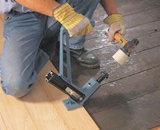 How to fit wood flooring onto existing wooden floor boards - secret nailing