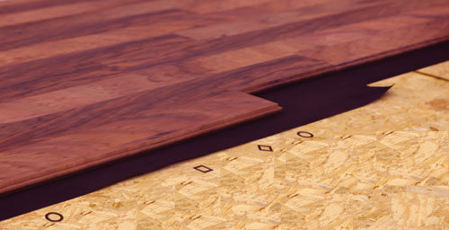 Fitting hardwood flooring to different subfloors - chipboard