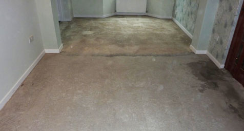 Fitting hardwood flooring to different subfloors - clean concrete floor