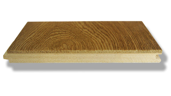 Engineered hardwood flooring cross section