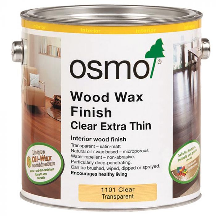 Osmo Wood Wax Finish Clear Extra Thin 1101 