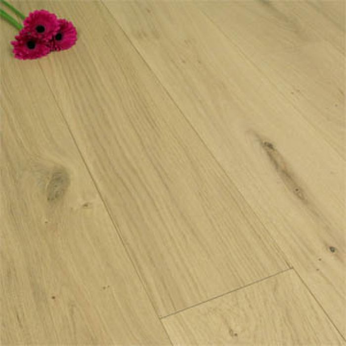 190mm Engineered Rustic Brushed and Invisible Lacquered Raw Oak Wood Flooring 2.888m²