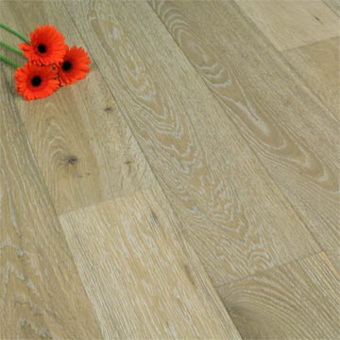 150mm Brushed & Oiled Engineered Smoked Husk Grey Oak Wood Flooring 1.98m²