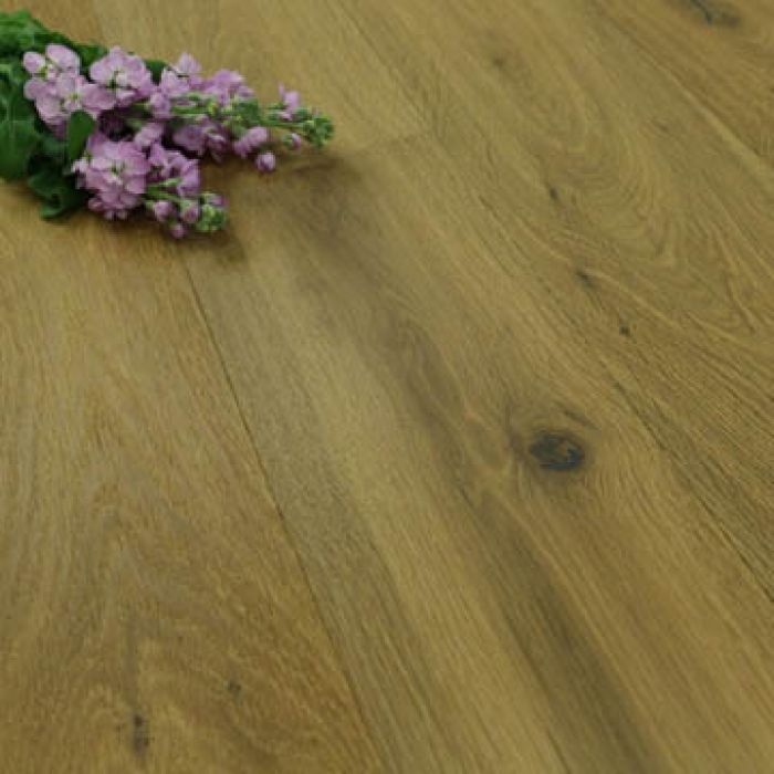 190mm Brushed, Smoked & Natural Oiled Engineered Oak Wood Flooring 2.89m²