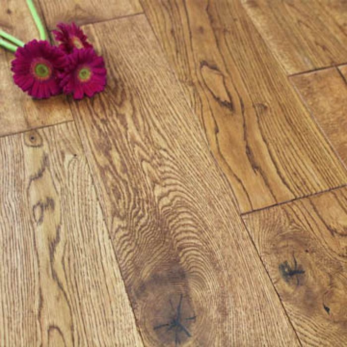 150mm Lacquered Wheat Solid Oak Wood Flooring 1.98m²