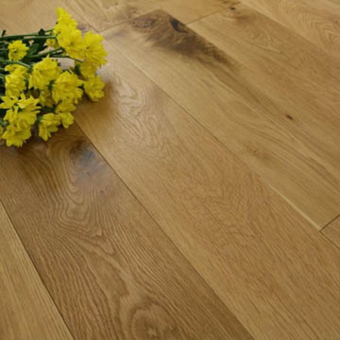 150mm Natural Brushed & UV Oiled Solid Oak Wood Flooring 1.98m²