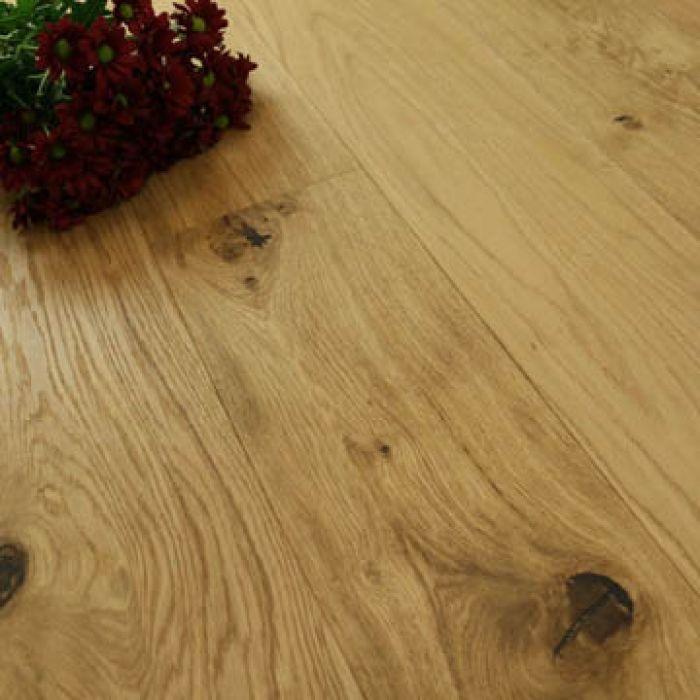 190mm Engineered Brushed & Oiled 1-Strip Oak Wood Flooring 2.88m²