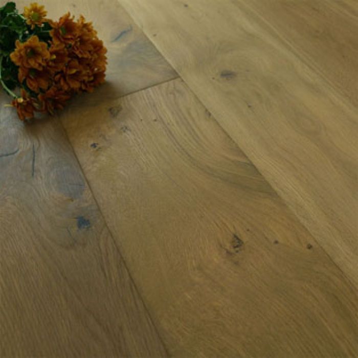 190mm Engineered Light Hand Scraped & White Oiled 1-Strip Oak Wood Flooring 2.88m²