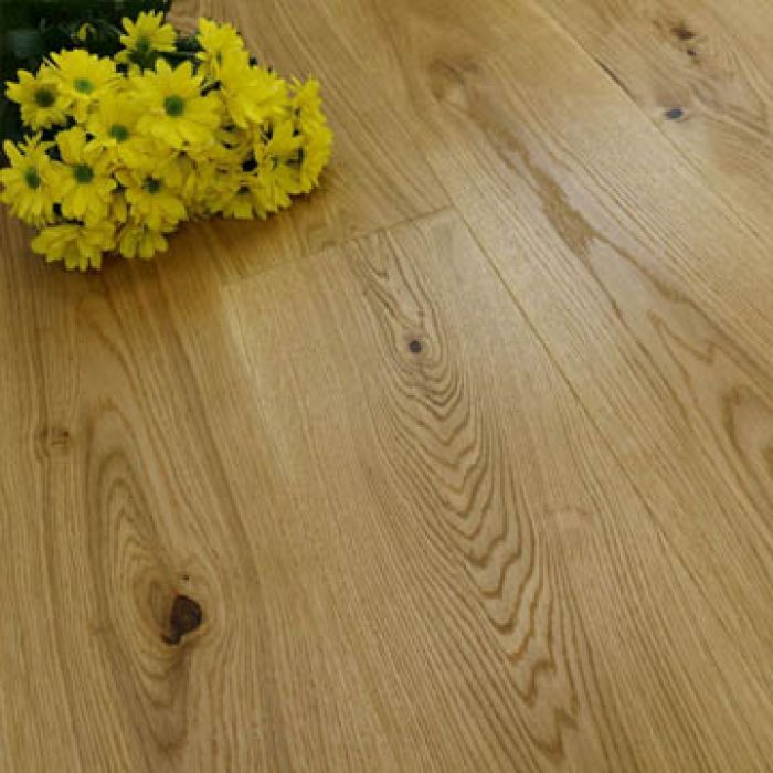 187mm Engineered Brushed & Oiled Natural Oak Wood Flooring 2.72m²