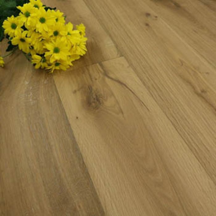 190mm Handscraped & Undulating Natural Oiled Engineered Smokey Oak Wood Flooring 2.17m²