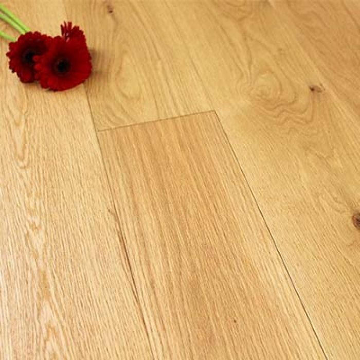 150mm Brushed & Lacquered Engineered Rustic Oak Wood Flooring 1.71m²
