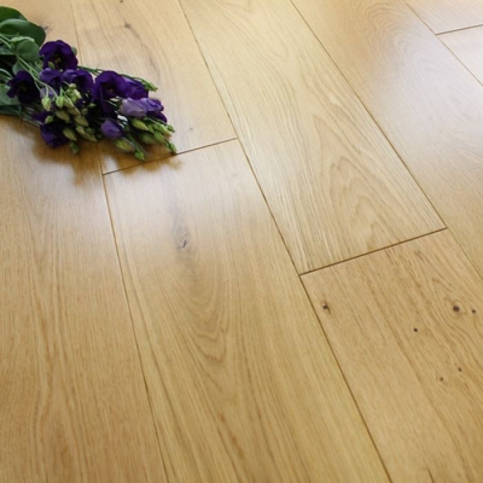 150mm Lacquered Engineered Natural Oak Wood Flooring 1.98m²