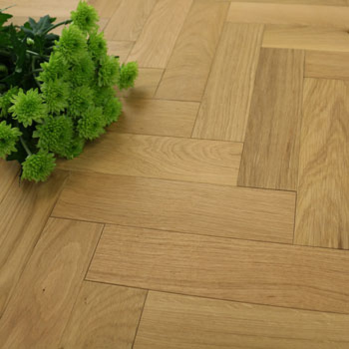 70mm Herringbone Engineered Natural Oiled Parquet Wood Flooring 0.588m²