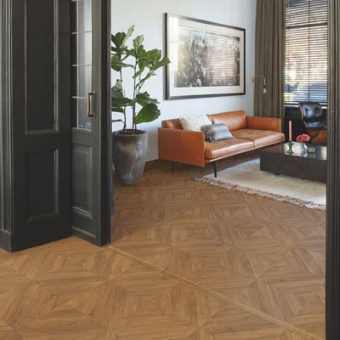 Quick-Step Impressive Patterns Chevron Oak Brown IPA4162 Laminate Flooring 1.901m²