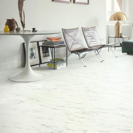 Quick-Step Alpha Vinyl Oro Base Marble Carrara White AVSTT40136 Rigid Vinyl Flooring