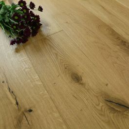 190mm Engineered Light Hand Scraped & Natural Oiled 1-Strip Oak Wood Flooring 2.88m²