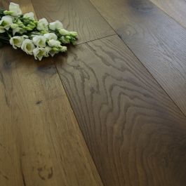 190mm Engineered Brushed and UV Oiled Autumn Bronze Oak Wood Flooring 1.81m²