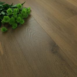 190mm Engineered Brushed & Matt Lacquered Smoked Coffee Oak Wood Flooring 2.166m²