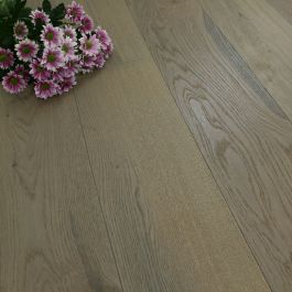 190mm Engineered Brushed & Oiled Grey Haze Oak Wood Flooring 2.88m²