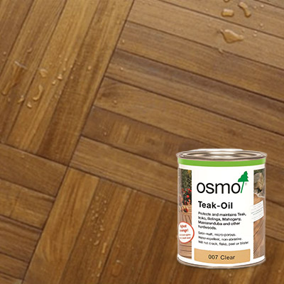 Osmo Teak Oil and Wooden floor with oil